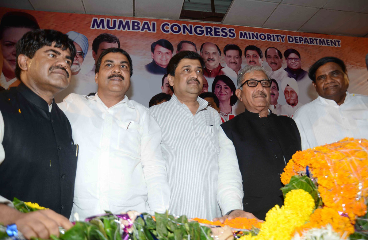 Mumbai Congress welcomes AICC Minority President Adv.Khurshid Ahmed Sayyed at Mumbai Rajiv Gandhi Bhavan.
