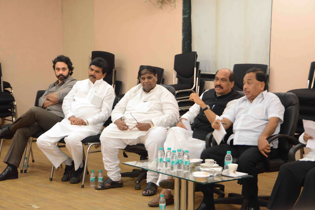 Congress Party Election Campaign Committee Meeting at Gandhi Bhavan.