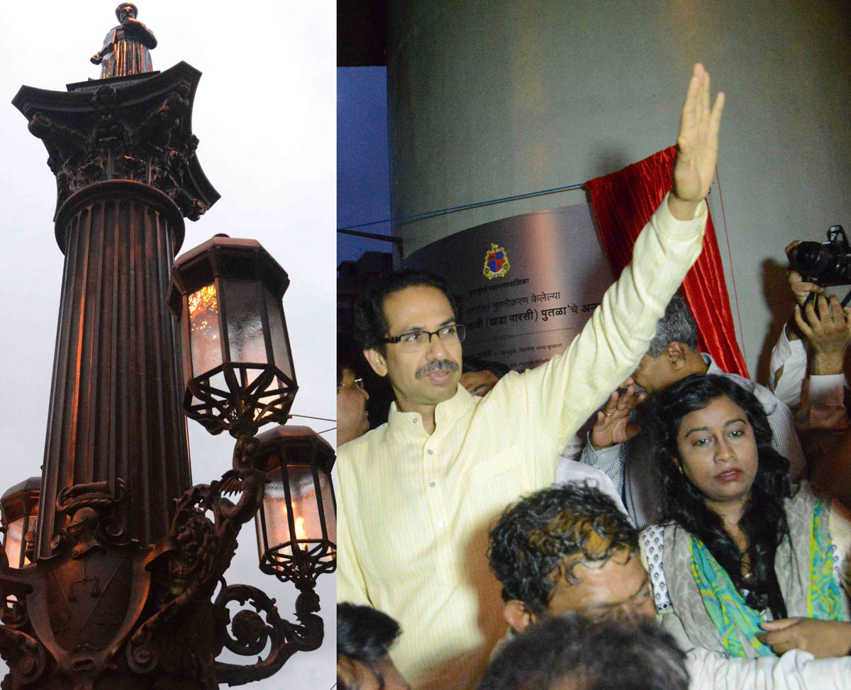 Shivsena President Uddhav Thackeray Unveil Memorial Statue of "KHADA PARSI" at Byculla Y Bridge.