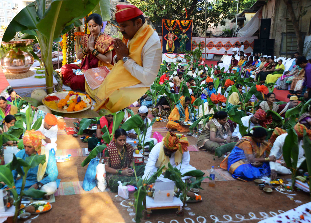 MUNICIPAL CORPORATER MANOJ JAMSUTKAR ORG.SHRI SATYNARAYAN MAHAPOOJA AT MAZGAON TADWADI.