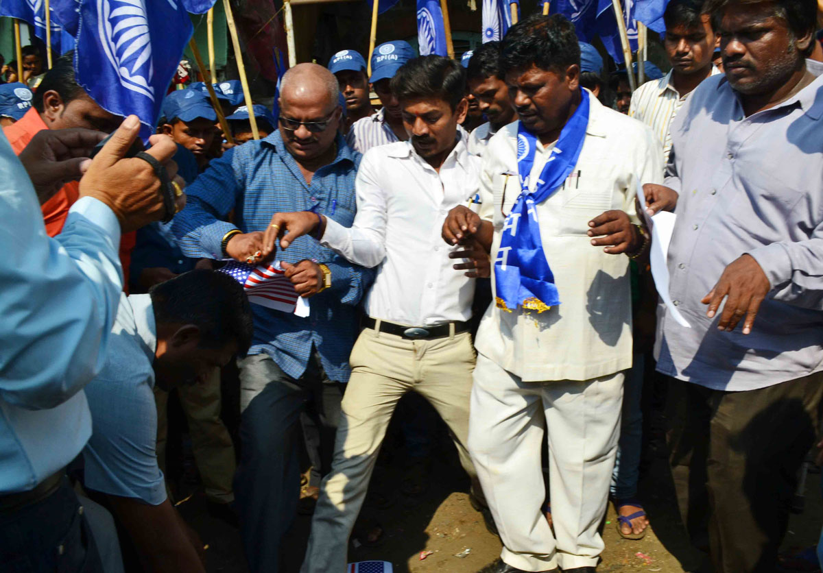 RPI Protest Aganist USA Govt At Reay Road.