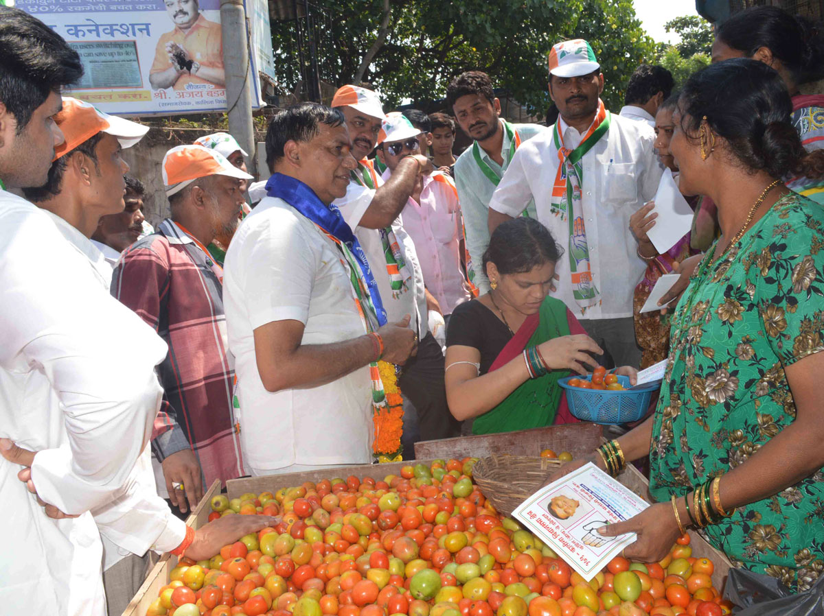 175-Kalina Assembly Congress Candidate Kripashankar Singh Padyatra Rally.