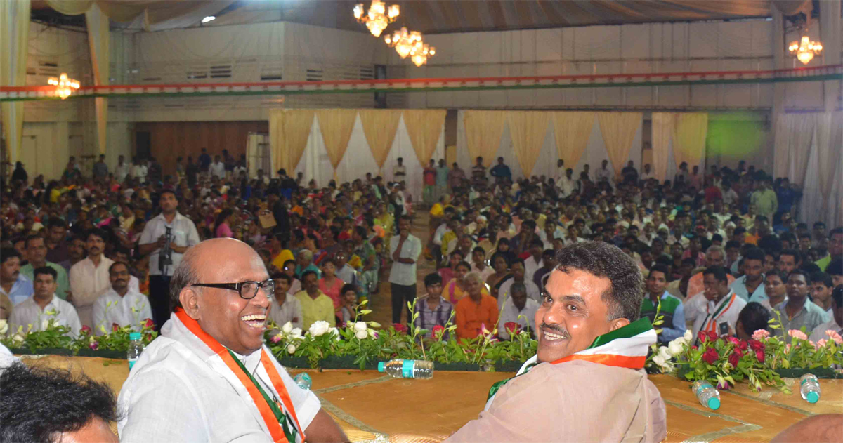 Mumbai Congress President Sanjay Nirupam during Congress Karyakarta Shibir at Anushakti Nagar Chembur.