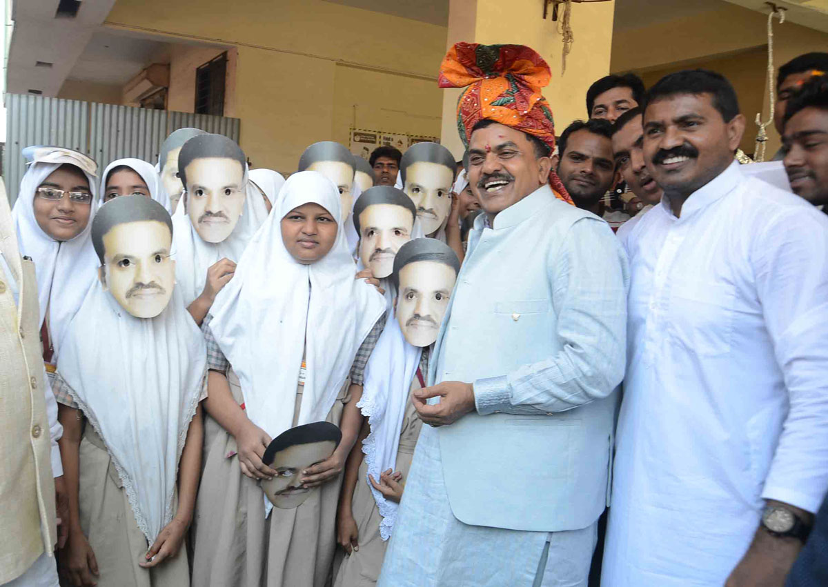 Mumbai Congress President Sanjay Nirupam Birthday Celebration.in Mumbai.