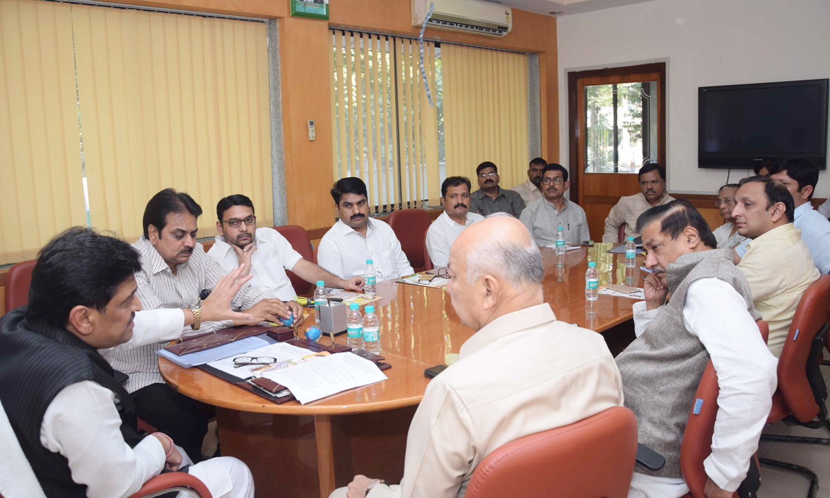 MPCC Leaders Meeting at Tilak Bhavan.