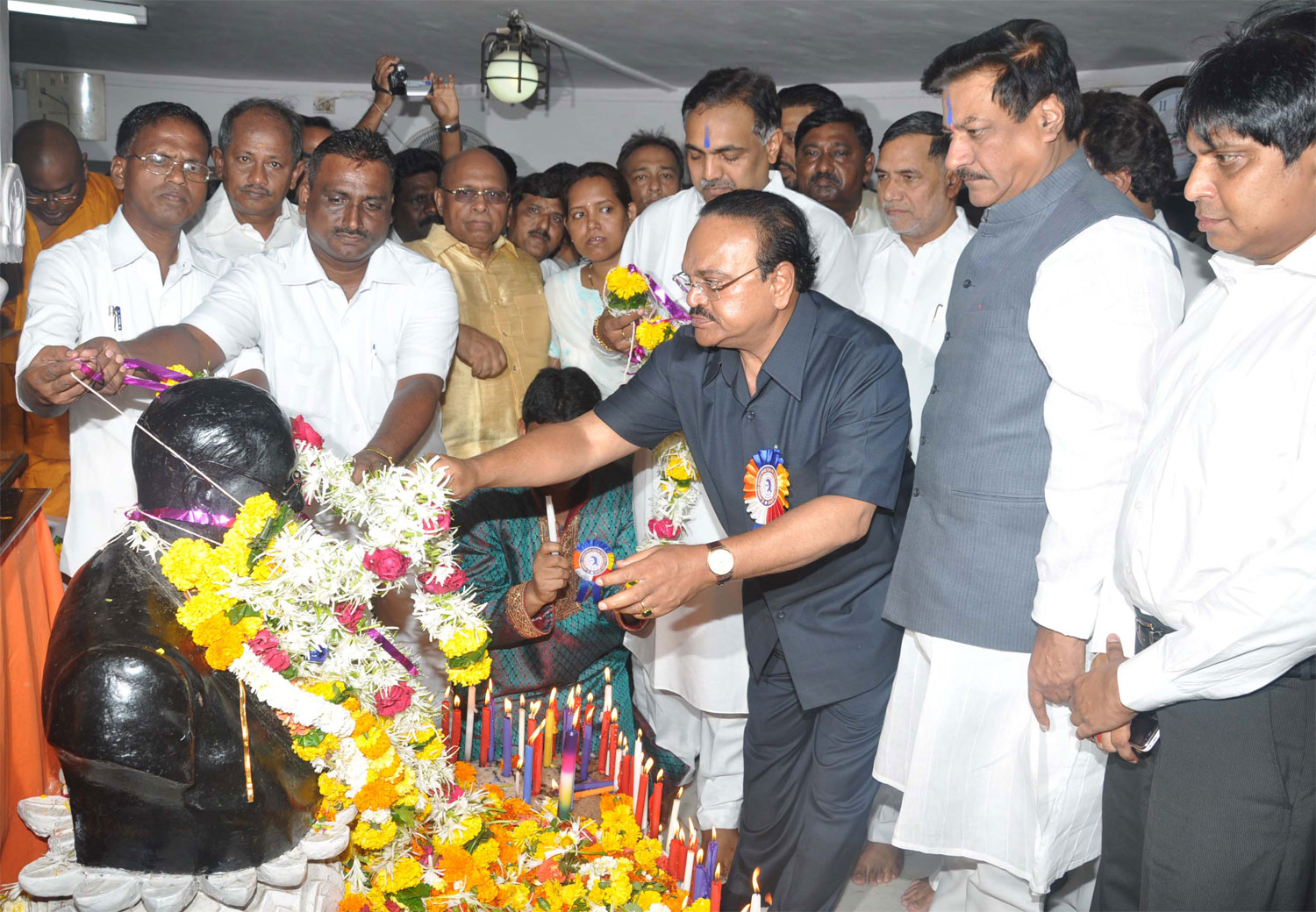 DR. BABASAHEB AMBEDKAR ON HIS 120th BIRTH-ANNIVERSARY AT CHAITYA BHUMI DADAR.