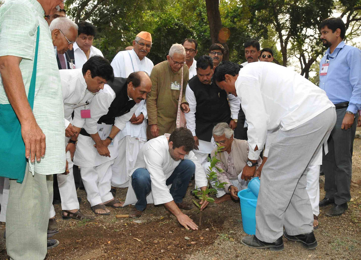 AICC Vice President Rahul Gandhi visit Sevagram in Wardha district.