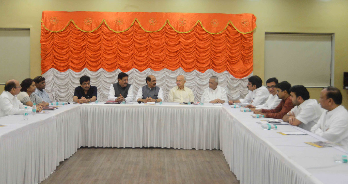 Congress Party Leaders Meets at Tilak Bhavan Dadar.