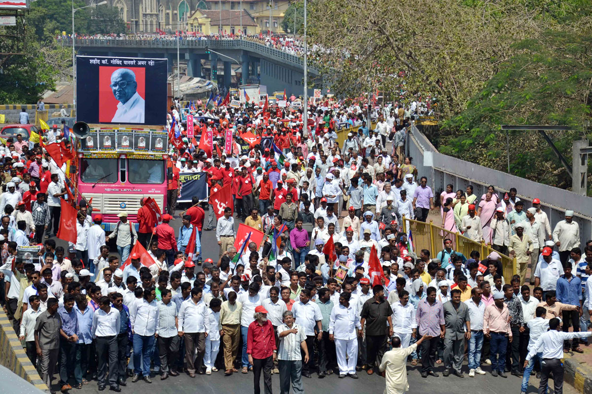 BBM Chief Adv.Prakash Ambedkar Protest Rally at RaniBagh to Mantaralaya.