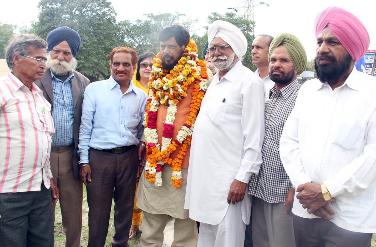 MP & RPI President Ramdas Athawale Bharat Bhim Yatra at Jalandar Punjab.