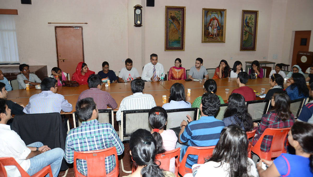 MP.& Union Minister Milind Deora interactive session during Youth Parliament.