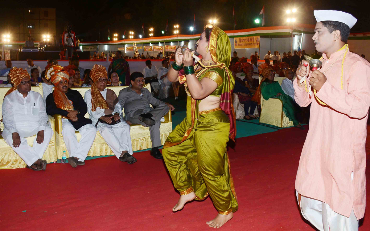 Mumbai Congress Celebrating 55th Anniversary Maharashtra Din Maharashtra Festival 2015.