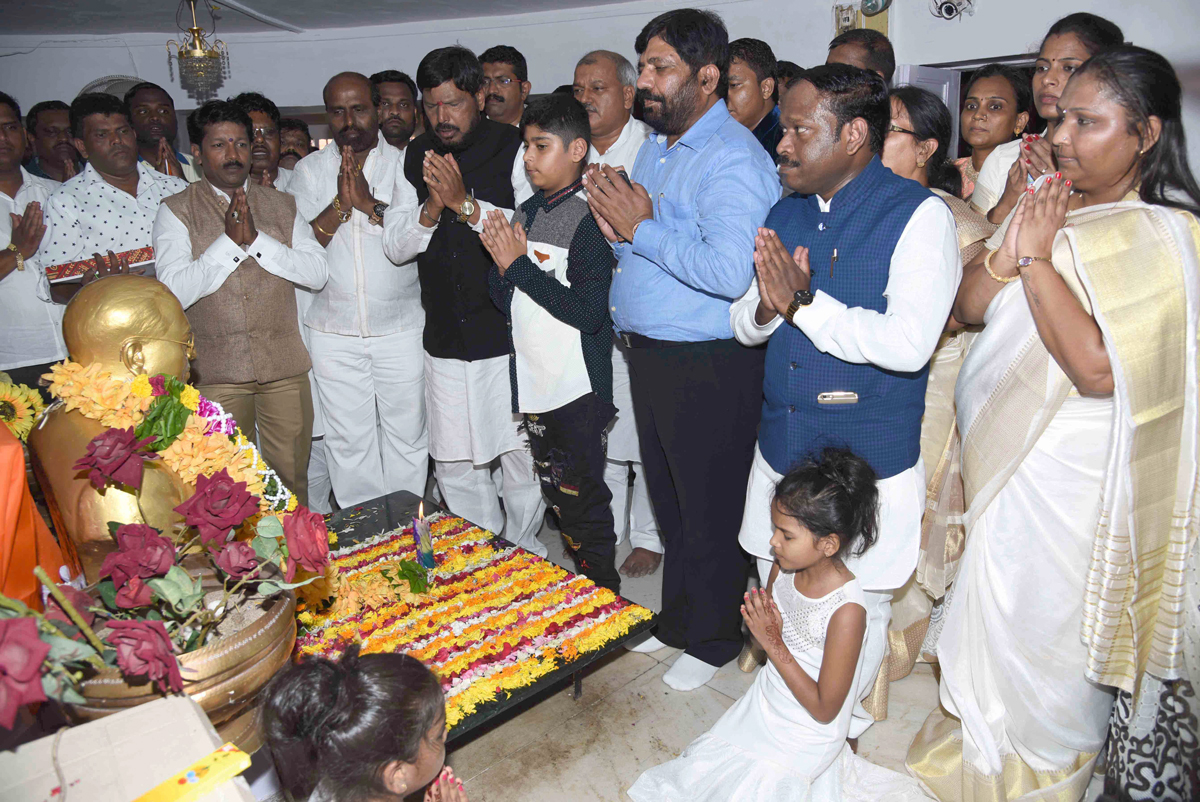 Father of Indian Constitution Bharat Ratna Dr.Babasaheb Ambedkar 125th Birth Anniversary Yr Celebration in Mumbai.