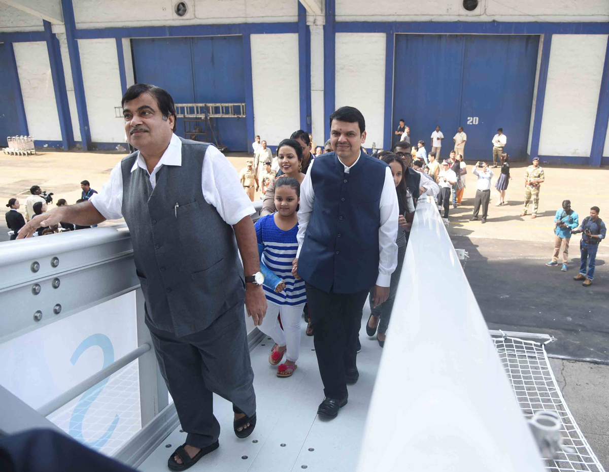 Genting Dream,The Inaugural Dream Cruise Ceremony in Chief Presence of hon'ble Chief Minister Devendra Fadnavis & hon'ble Union Minister of Shipping & Road Transport Nitin Gadkari in Mumbai.