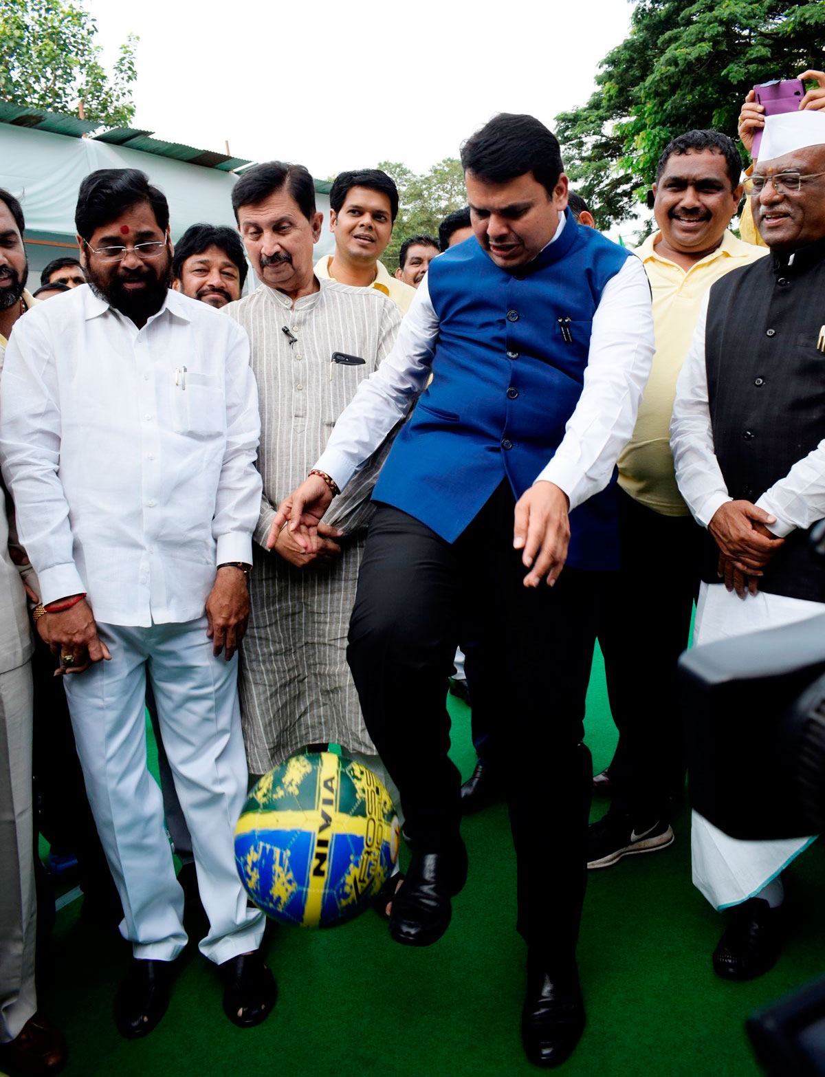 MLA's Foot Ball Match during Monsoon Assembly Session at Vidhan Bhavan Mumbai.