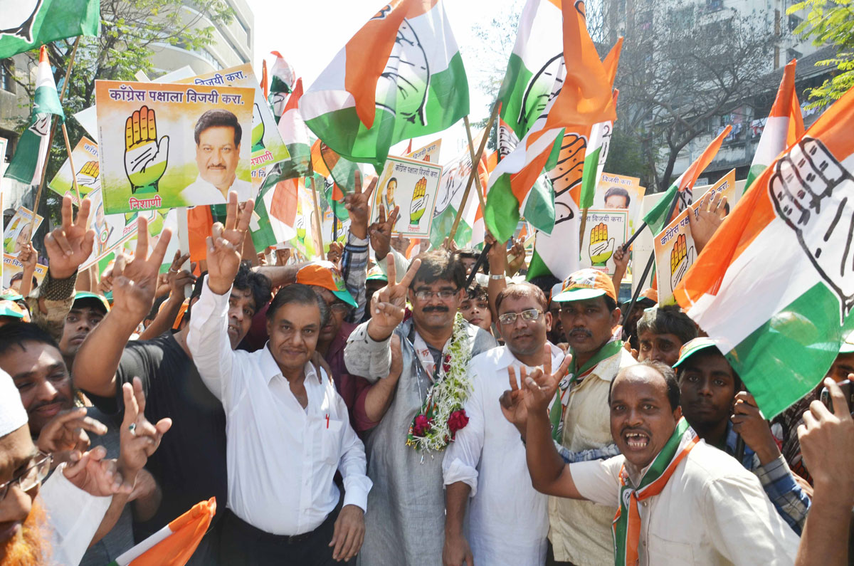 CONGRESS-NCP & PRP CANDIDATE WARD NO.206 FAIYAZ AHMED RALLY AT NAGAPADA JANCTION.