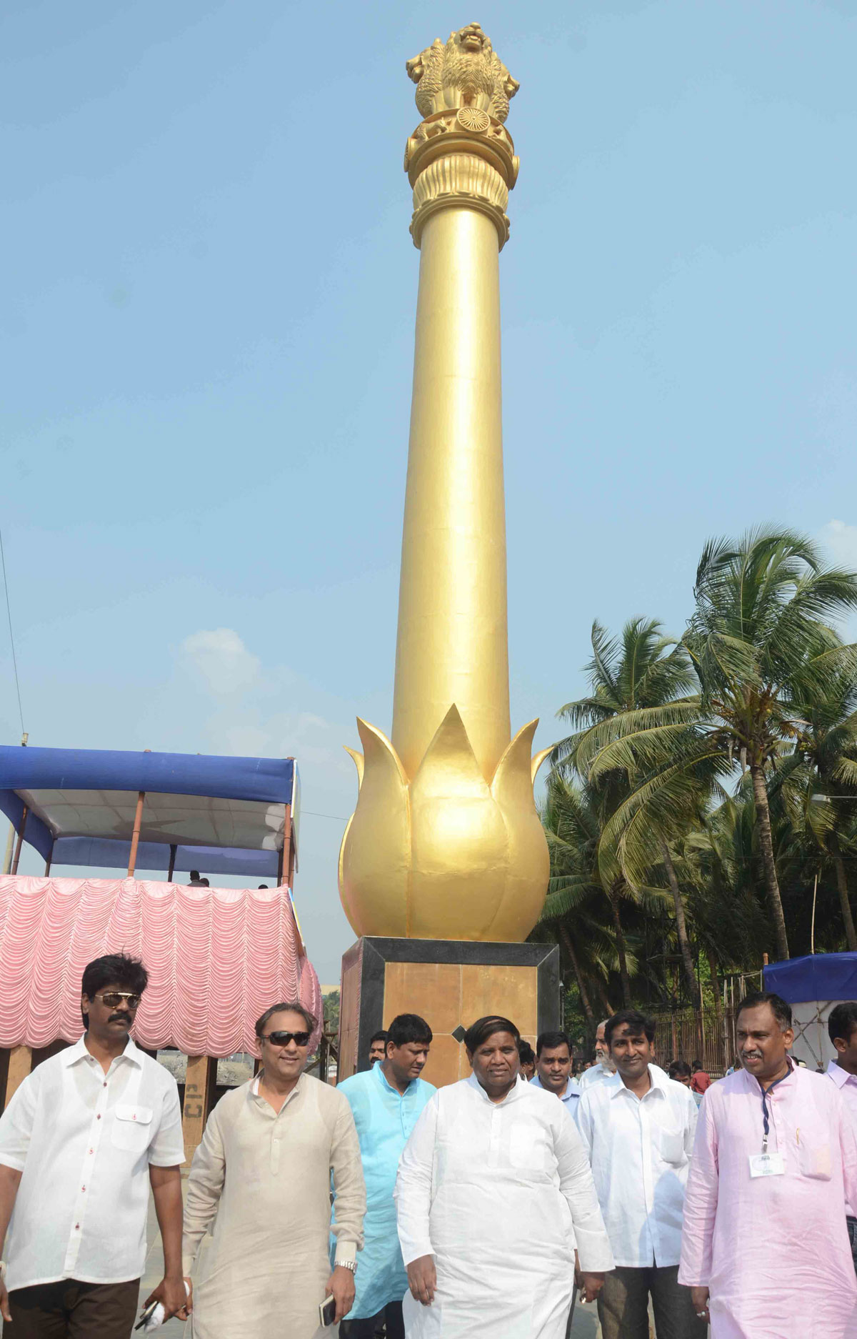 Mumbai Congress President Prof.Janardan Chandurkar Visited chaitya bhoomi,Shivaji Park at Dadar.