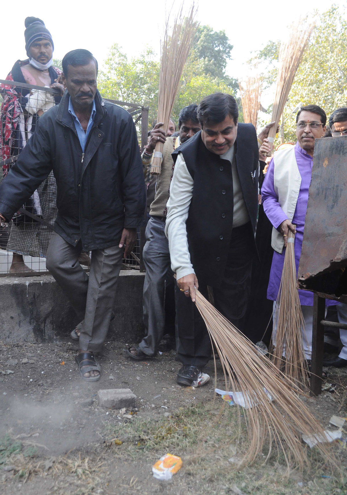 "Swachhata Abhiyan" in Presence of Union Minister Hon'ble Nitin Gadkari at Meyo Hospital Nagpur.