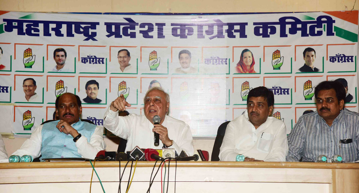 Congress Senior Leader Kapil Sibbal Press Conference at Gandhi Bhavan.