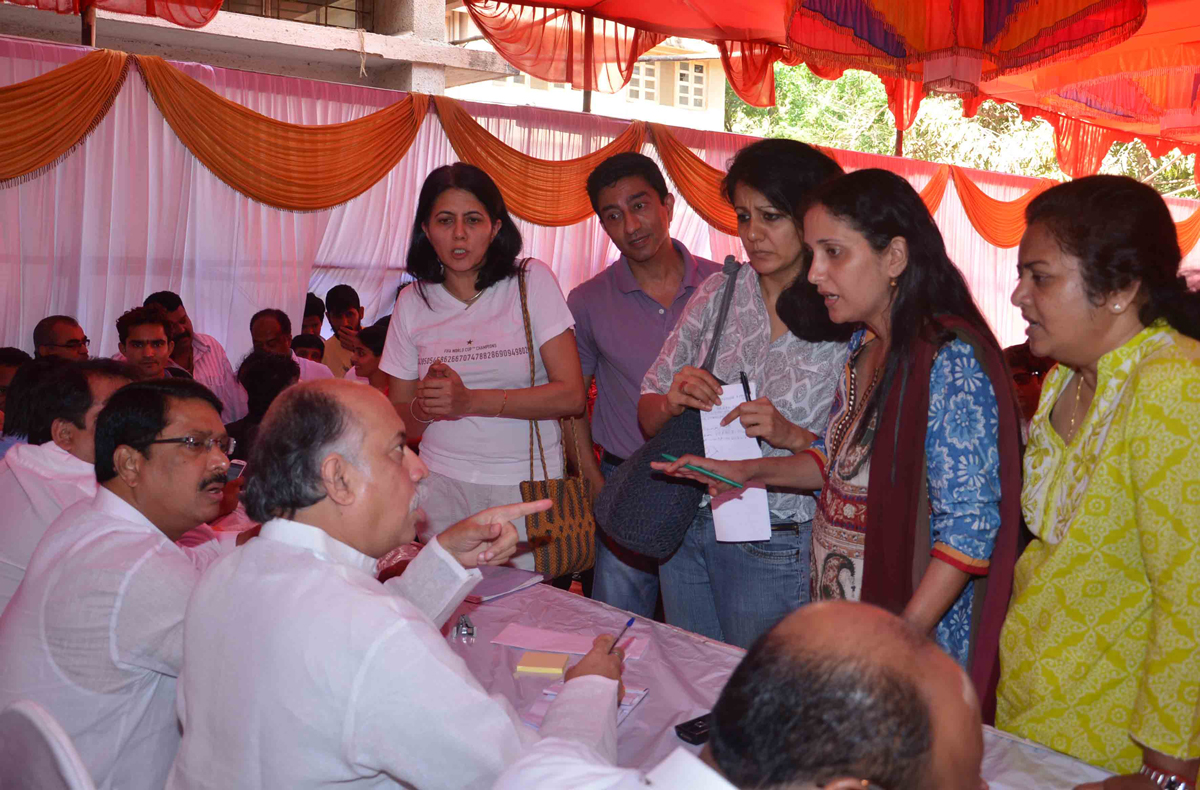 MP.& EX.UNION MINISTER GURUDAS KAMAT JANSAMPARK ABHIYAN