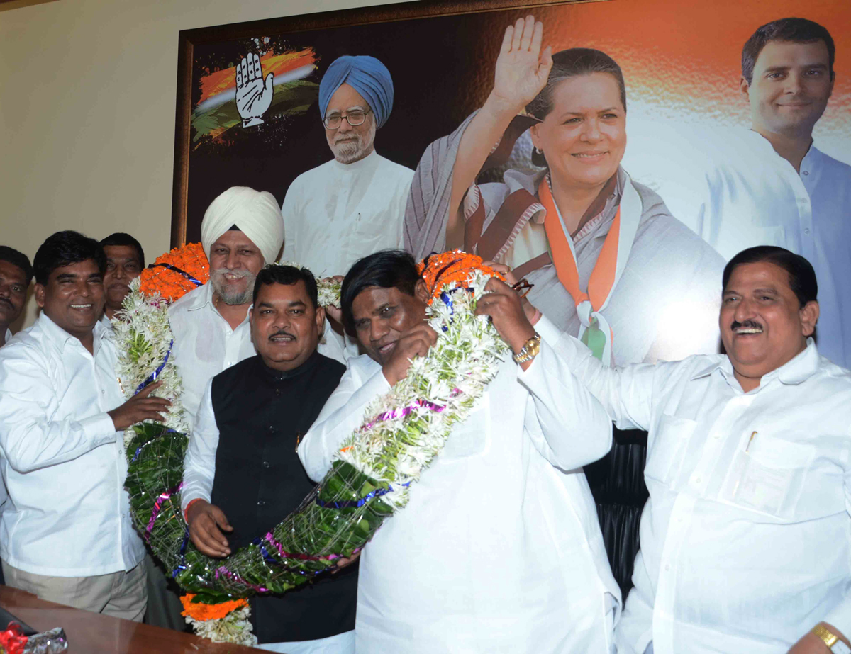 AICC SECRETARY & MAHARASHTRA STATE CONGRESS DY.OBSERVER SHIVRAJ VALMIKI VISIT & PRESS CONFERENCE AT MUMBAI CONGRESS.