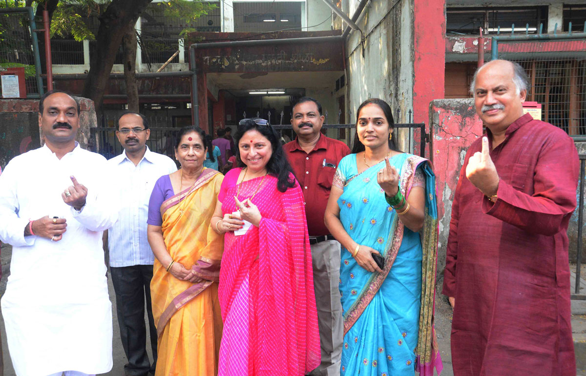 Assembly Election-2014 Vote Casting.