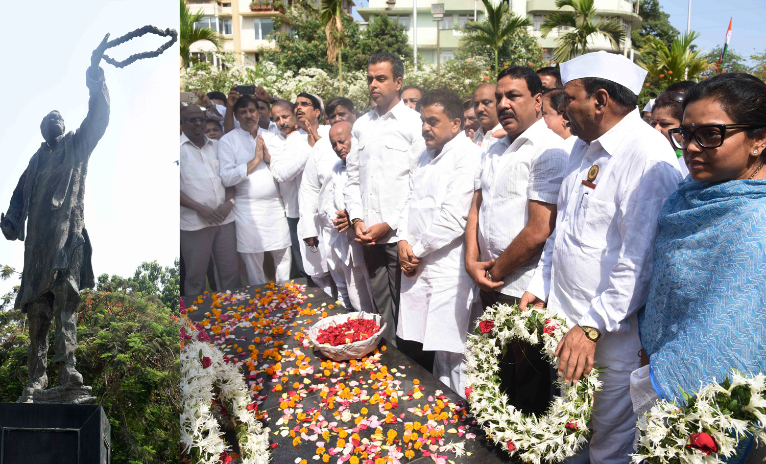 Mumbai Congress Paying Tribute to Former Prime Minister Late.Rajiv Gandhiji on his Death Anniversary.