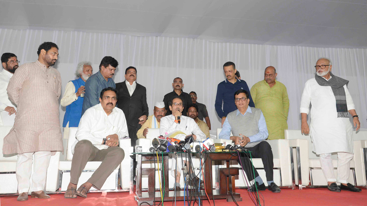 Chief Minister of Maharashtra Uddhav Thackeray Press Conference at Ramgiri Bungalow Nagpur Before Winter Assembly Session.