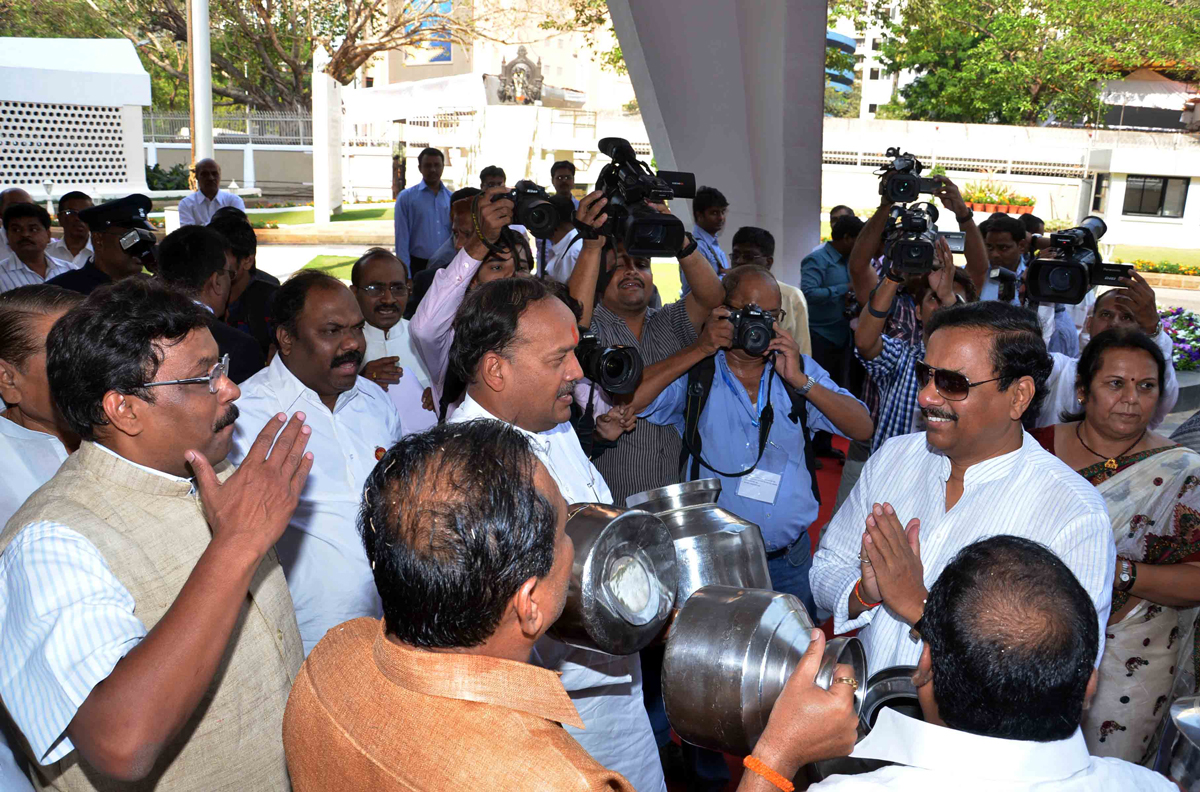 1 st DAY BUDGET SESSION AT VIDHAN BHAVAN IN MUMBAI.