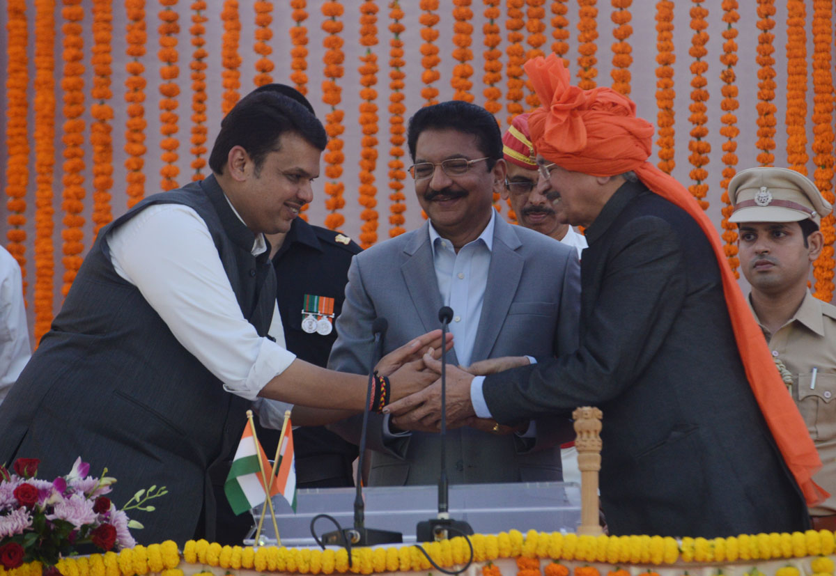 Oath Taking Ceremony of BJP & Shivsena Cabinet Minister's & State Minister's of Maharashtra at Vidhan Bhavan Mumbai.