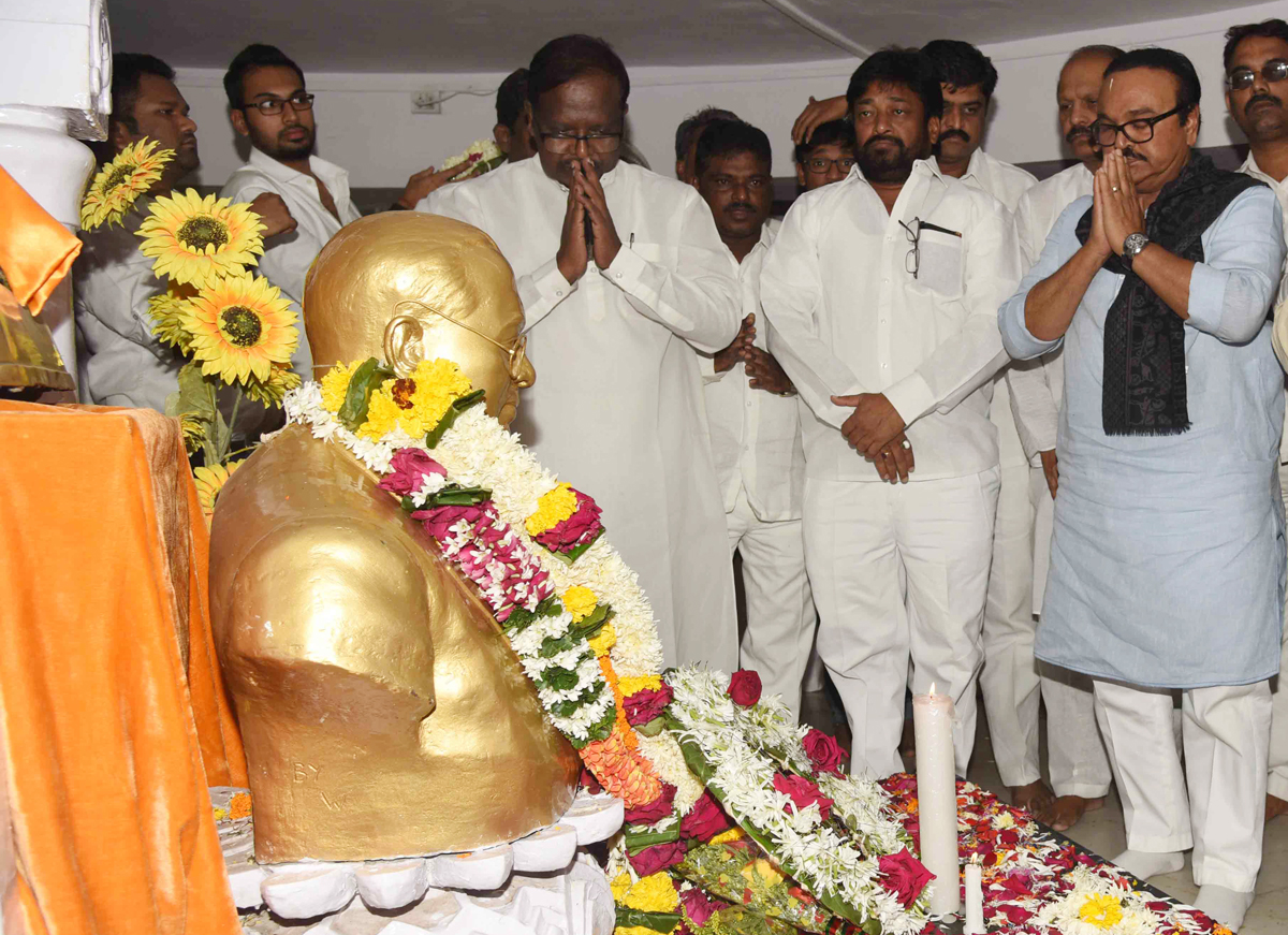 NCP Leader's  Tribute to Bharat Ratna Dr.Babasaheb Ambedkar on Mahaparinirvan Din at Chaityabhumi Dadar.