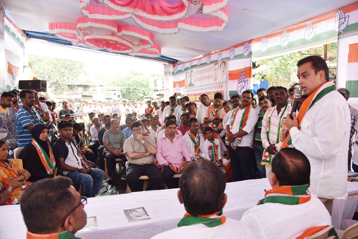 South Mumbai Congress Party Ex.Union Minister Milind Deora during Janata Darbar at Darukhana.