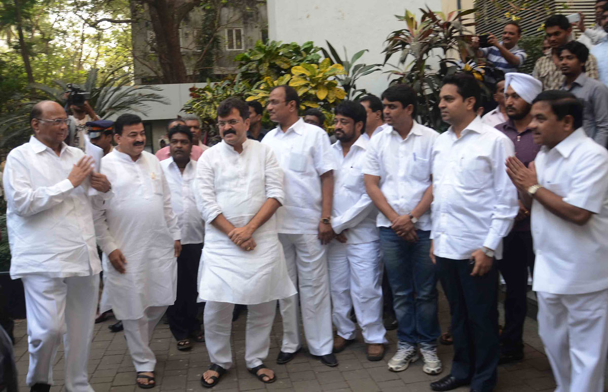 NCP President & Union Minister Sharad Pawar at Y.B.Chavan Center.