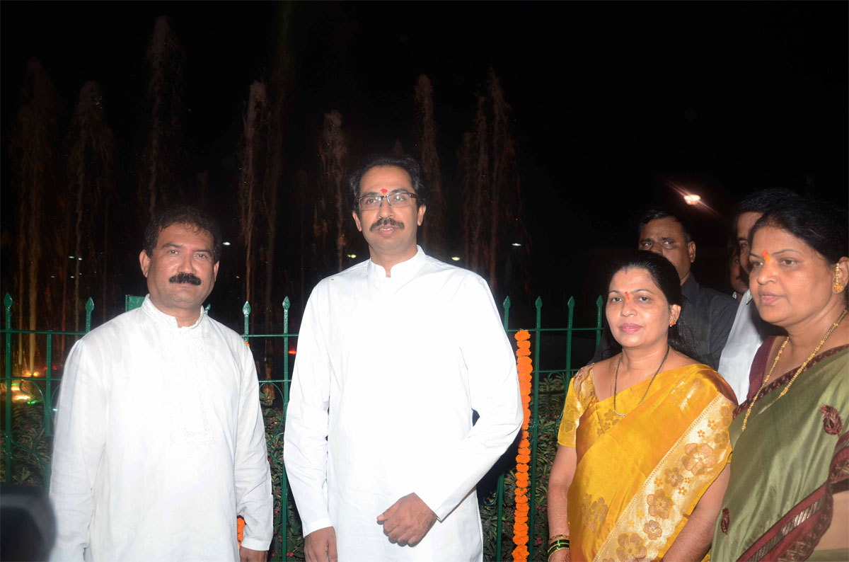 SHIVSENA WORKING PRESIDENT UDDHAV THAKAREY INAUGURATED "JOSEPH BAPTISTA" GARDEN AT MAZAGAON