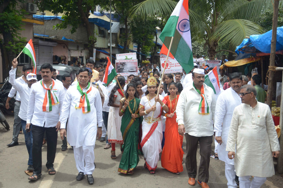 Congress Leader Kripashankar Singh on 70th Independence Day at Kalina.