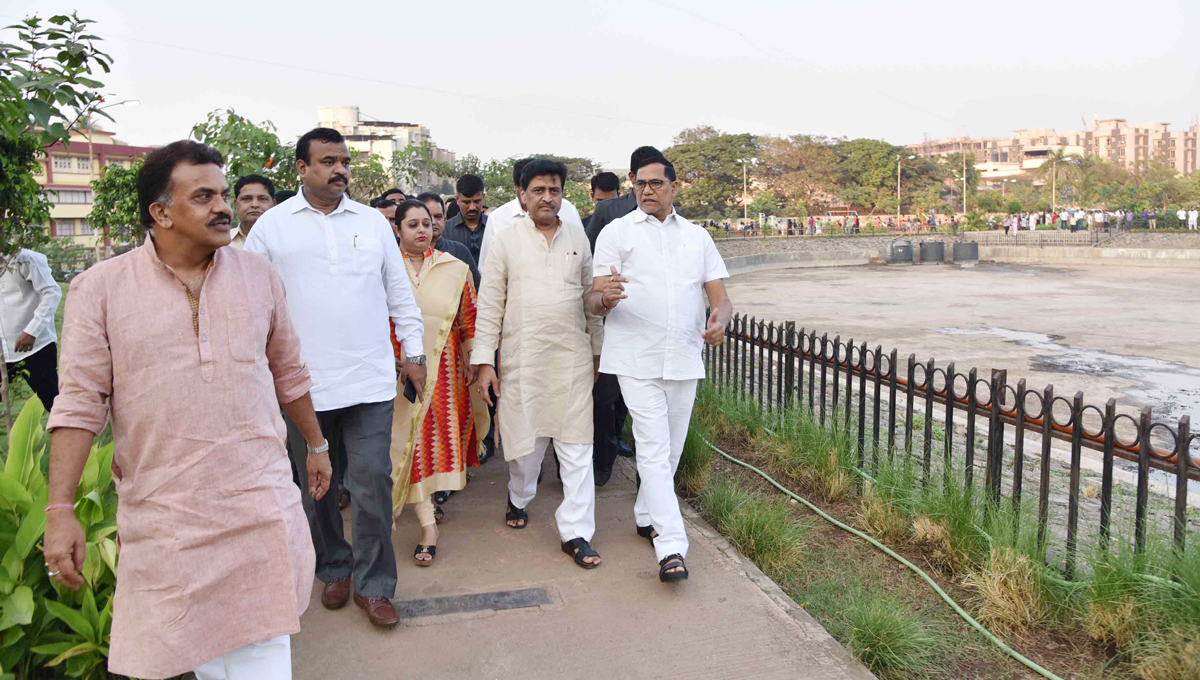 Kalina Assembly Bhoomi Poojan of 2nd Phase Beuatification of Joseph Kaka Baptista Garden at Kalina Talao.