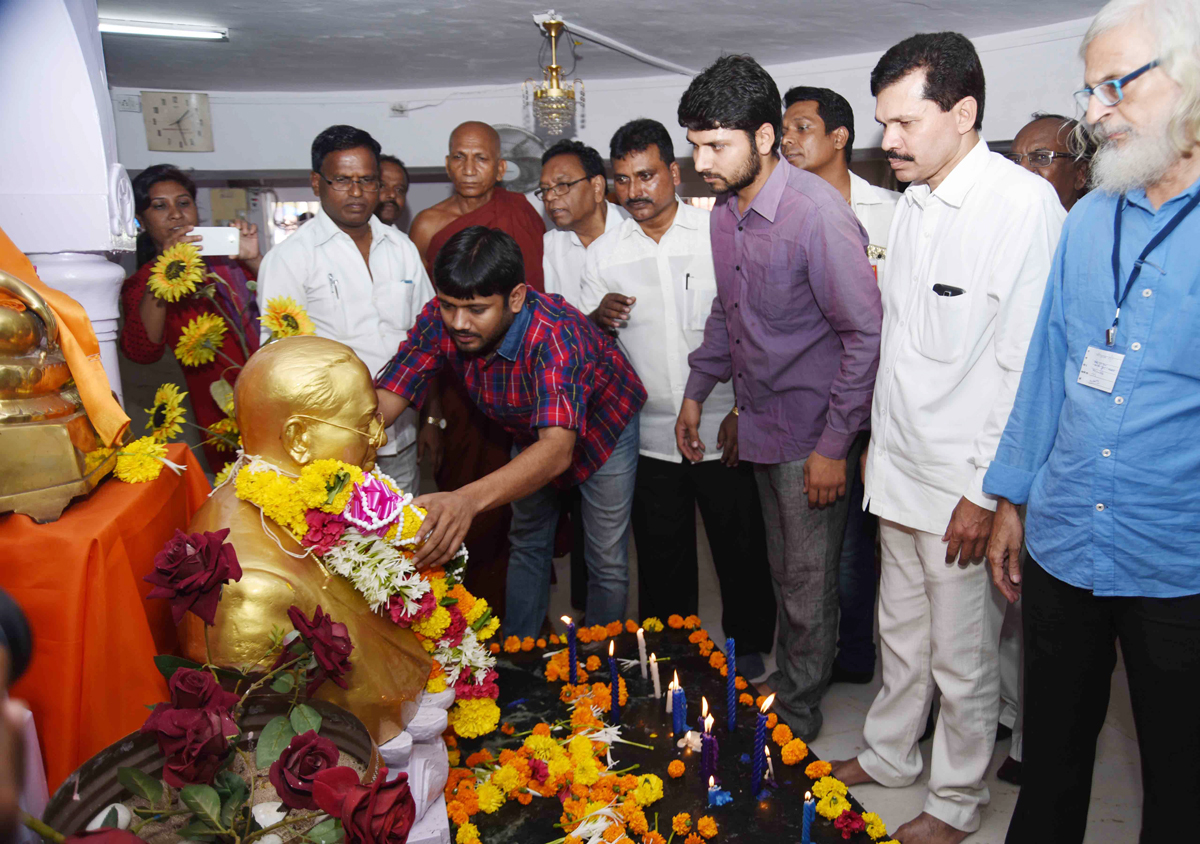 Kanhaiya Kumar President of Jawaharlal Nehru University Students' Union & Leader of the All India Student Federation, the student wing of the Communist Party of India on Mumbai Visit.