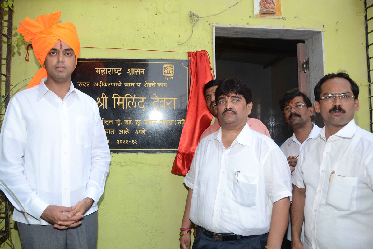 UNION MINISTER OF STATE & MP.MILIND DEORA VISIT SOUTH MUMBAI ASSEMBLY.