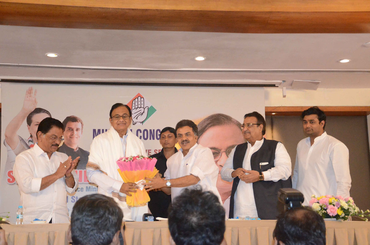 Congress Leader P.Chidabaram interactive at Raheja Classic Club.