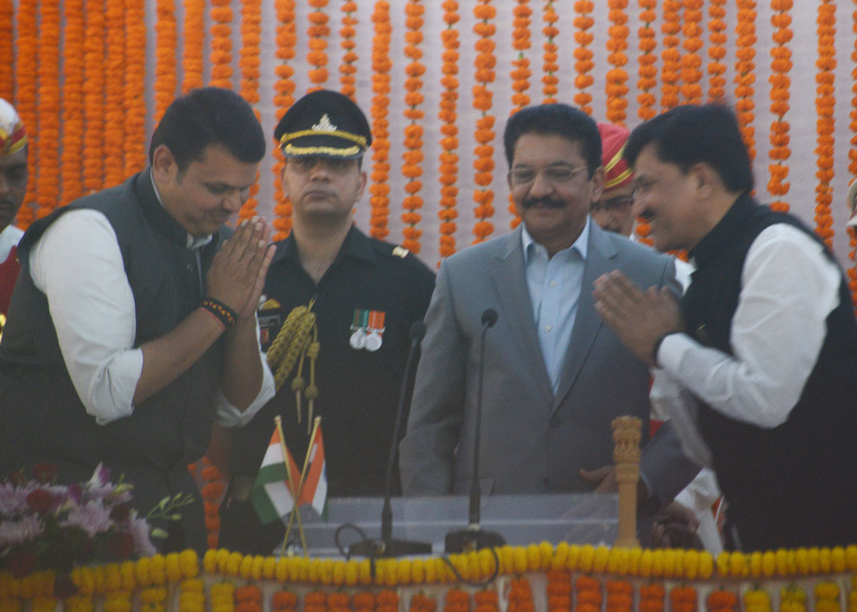 Oath Taking Ceremony of BJP & Shivsena Cabinet Minister's & State Minister's of Maharashtra at Vidhan Bhavan Mumbai.