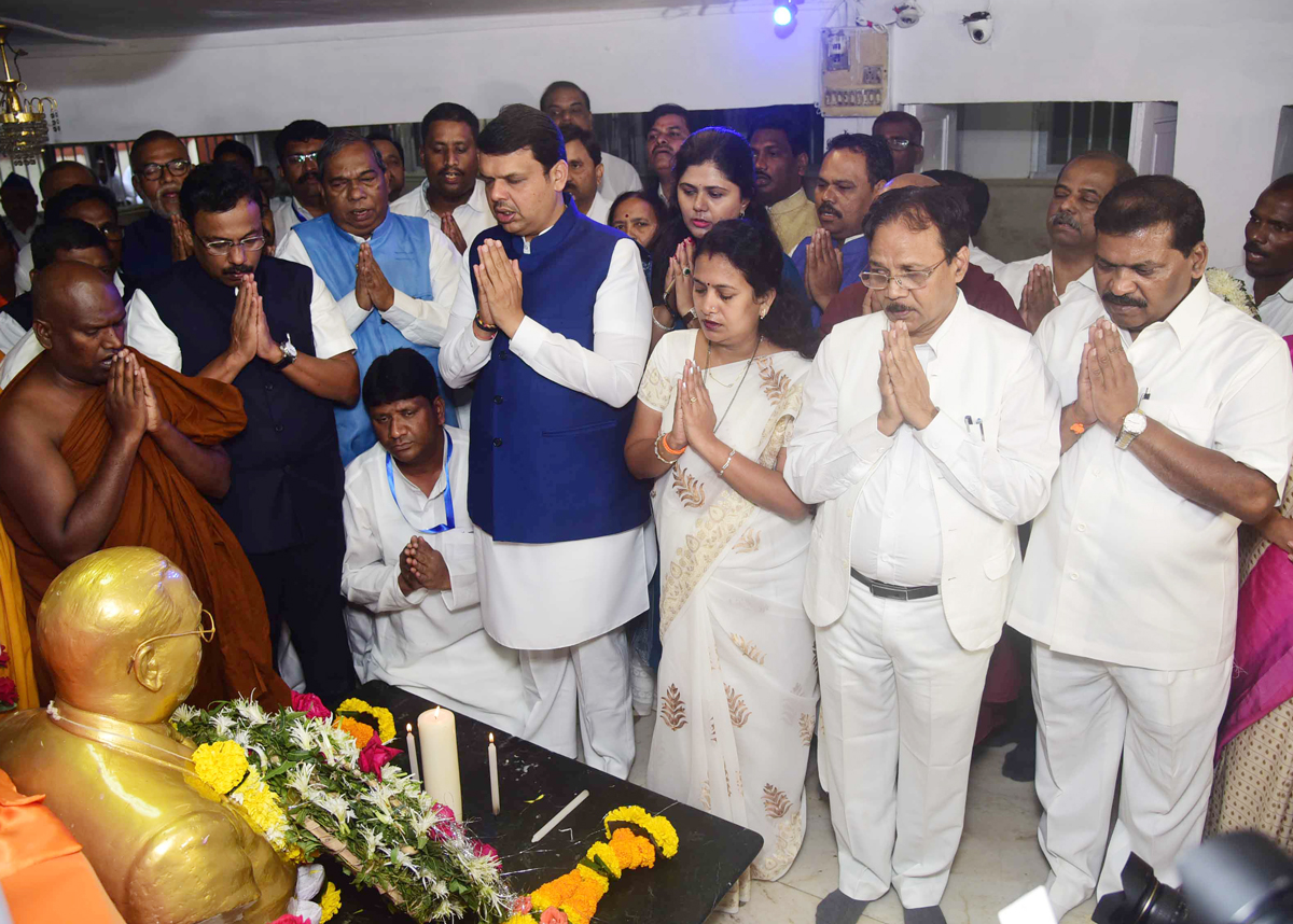 Paid Tributes to BharatRatna Dr.Babasaheb Ambedkar on Mahaparinirvan Din at Chaityabhumi Dadar,Mumbai.