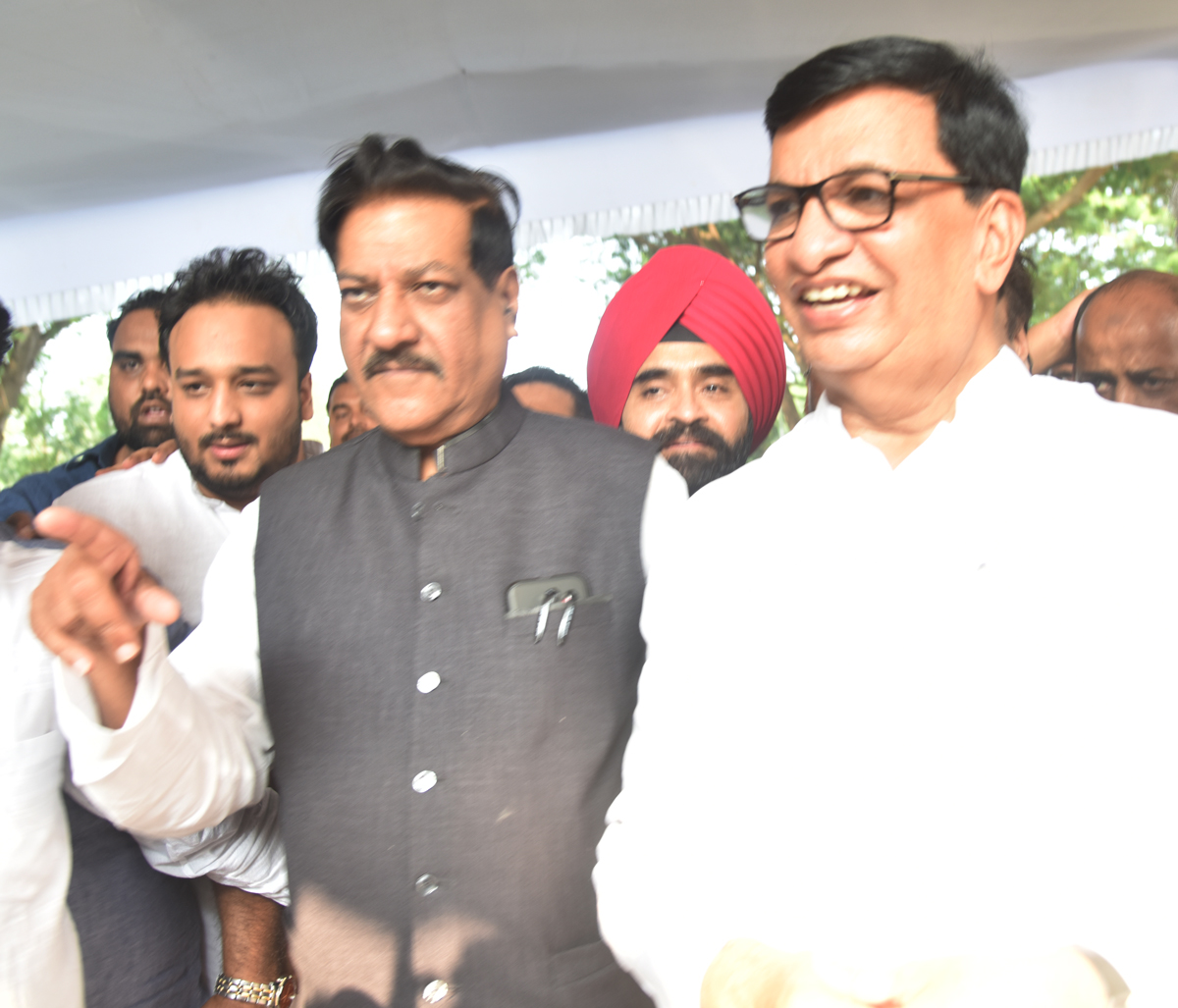 Congress Leaders at Vidhan Bhavan.