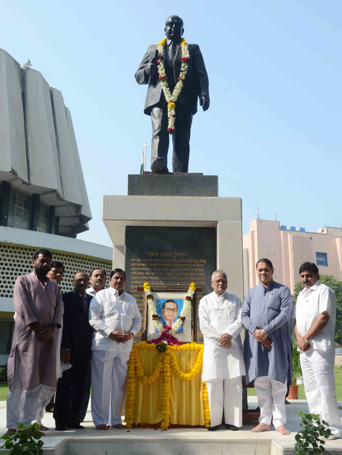 Tribute to Bharat Ratna Dr.Babasaheb Ambedkar on his Mahaparinirvan Din in Mumbai.