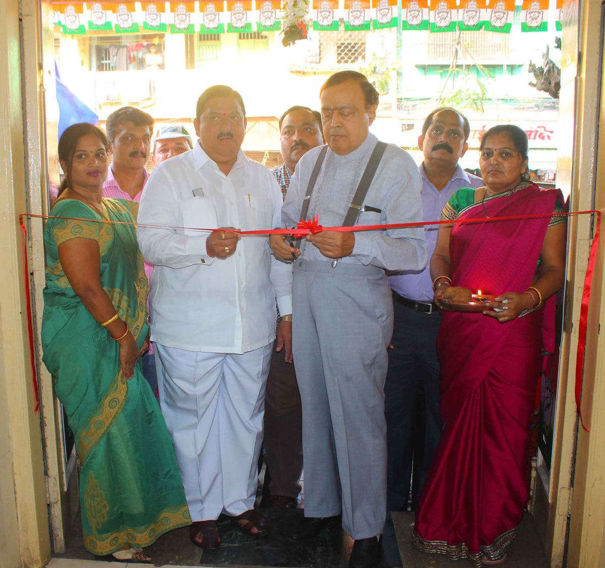 184-Byculla Assembly Congress Candidate Madhu Chavan Central Office Inauguration.