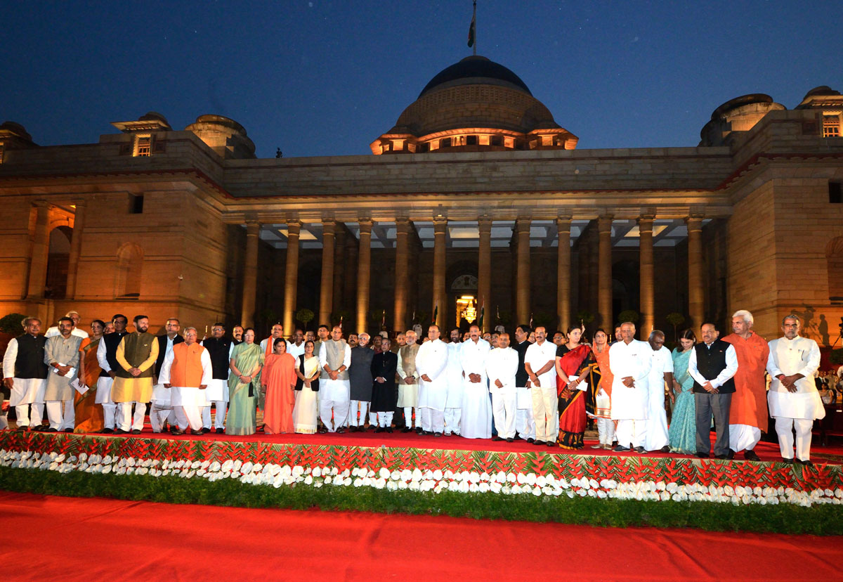 Prime Minister Narendra Modi Swearing Ceremony at Rashtrapati Bhavan New Delhi.