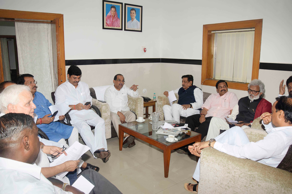 Joint Meeting & Joint Press Conference of Leader of Opposition in Nagpur Before Monsoon Assembly Session.