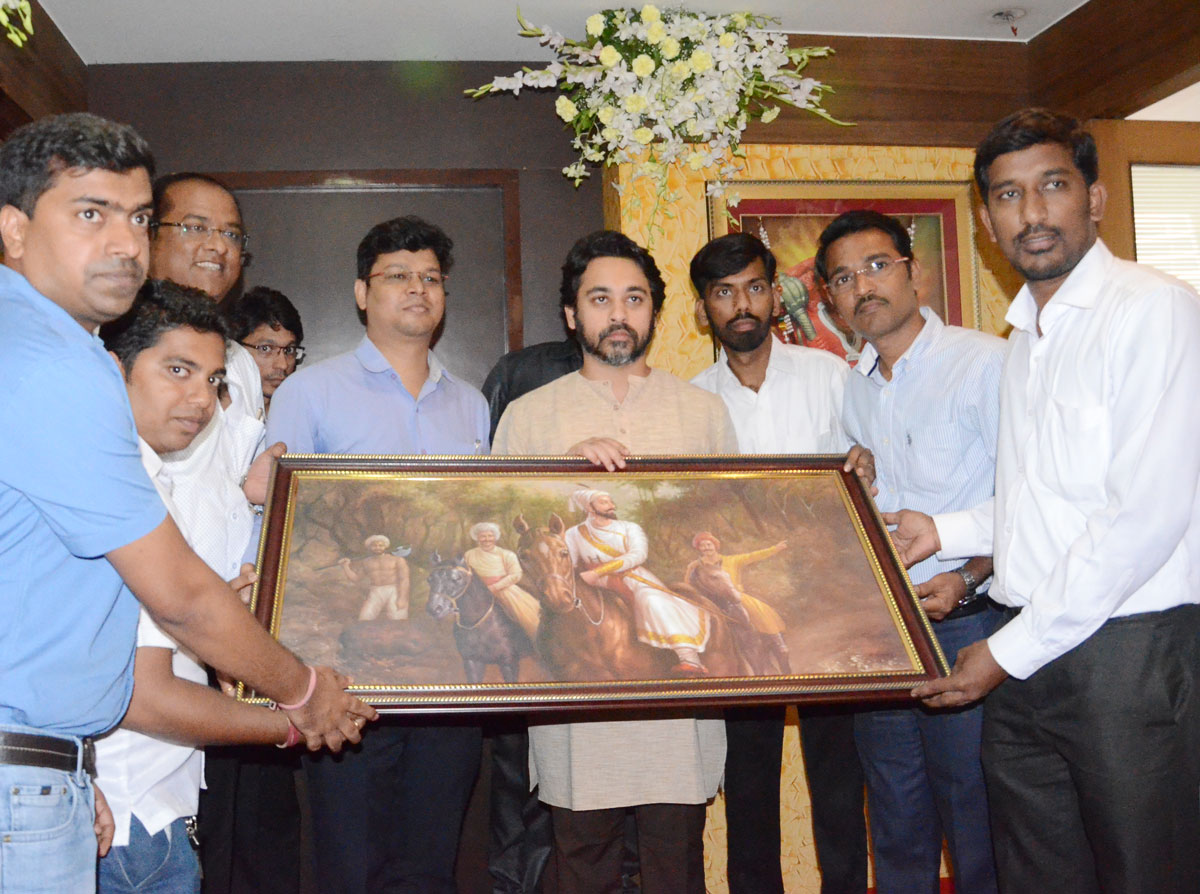 Yuva Congress Leader & Ex.MP Nilesh Rane on his Birthday in Mumbai.