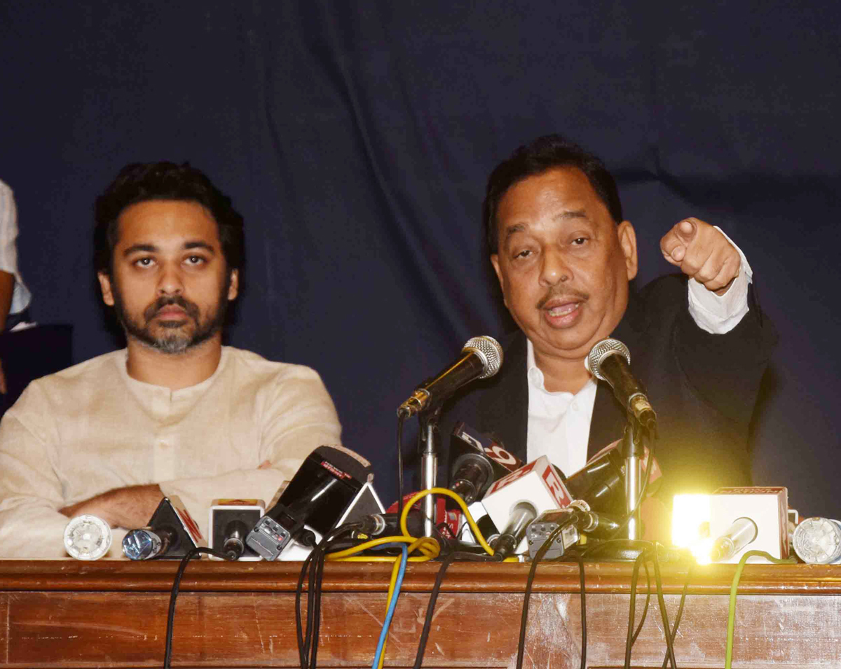 Narayan Rane Press Conference at Y.B.Chavan.