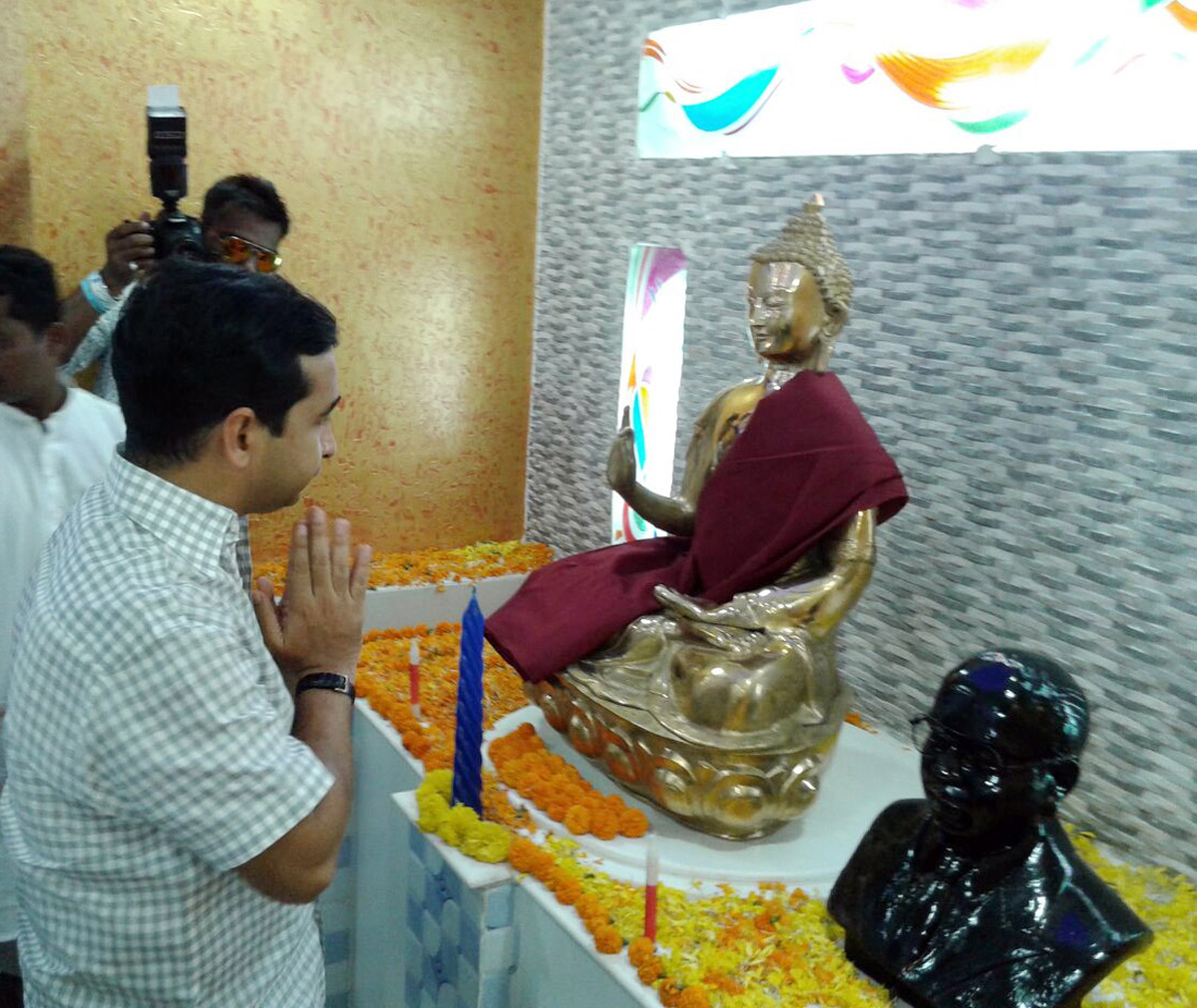 MLA Nitesh Narayanrao Rane Inaugurates Boudh Vihar at Vaibhavwadi Sindudurgh.