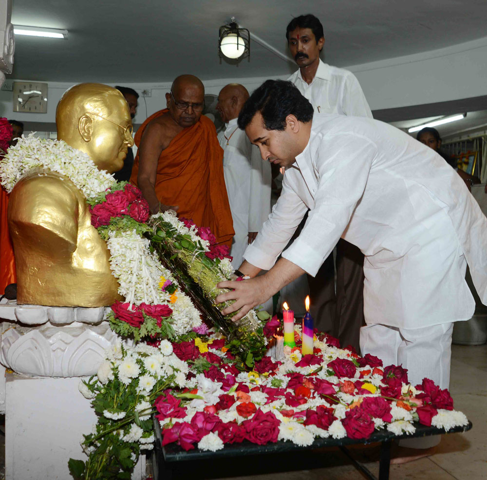 TRIBUTE TO BHARAT RATNA DR.BABASAHEB AMBEDKAR ON HIS MAHAPARINIRVAN DIN AT CHAITY BHOOMI DADAR.
